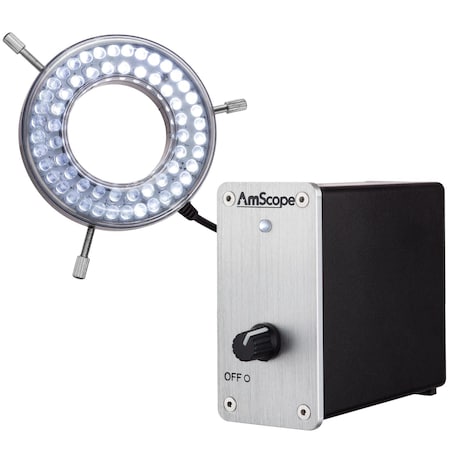 Amscope 80-LED Heavy-Duty Microscope Ring Light LED-80MV